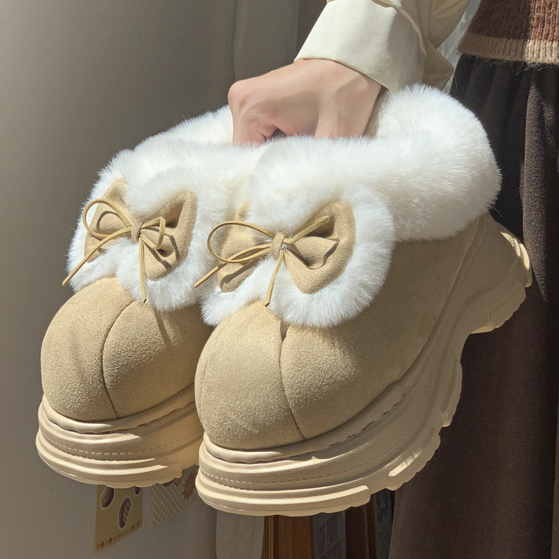 Soft Sole Booties - Calde pantofole soffici in pelliccia sintetica