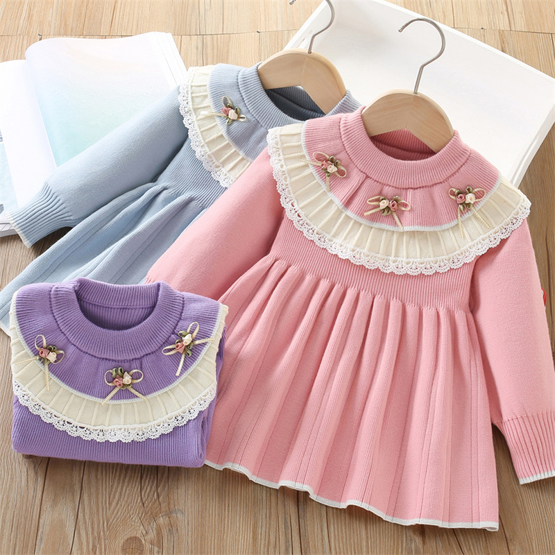 Baby Clothing Jumper - Abito lavorato a maglia da bambina