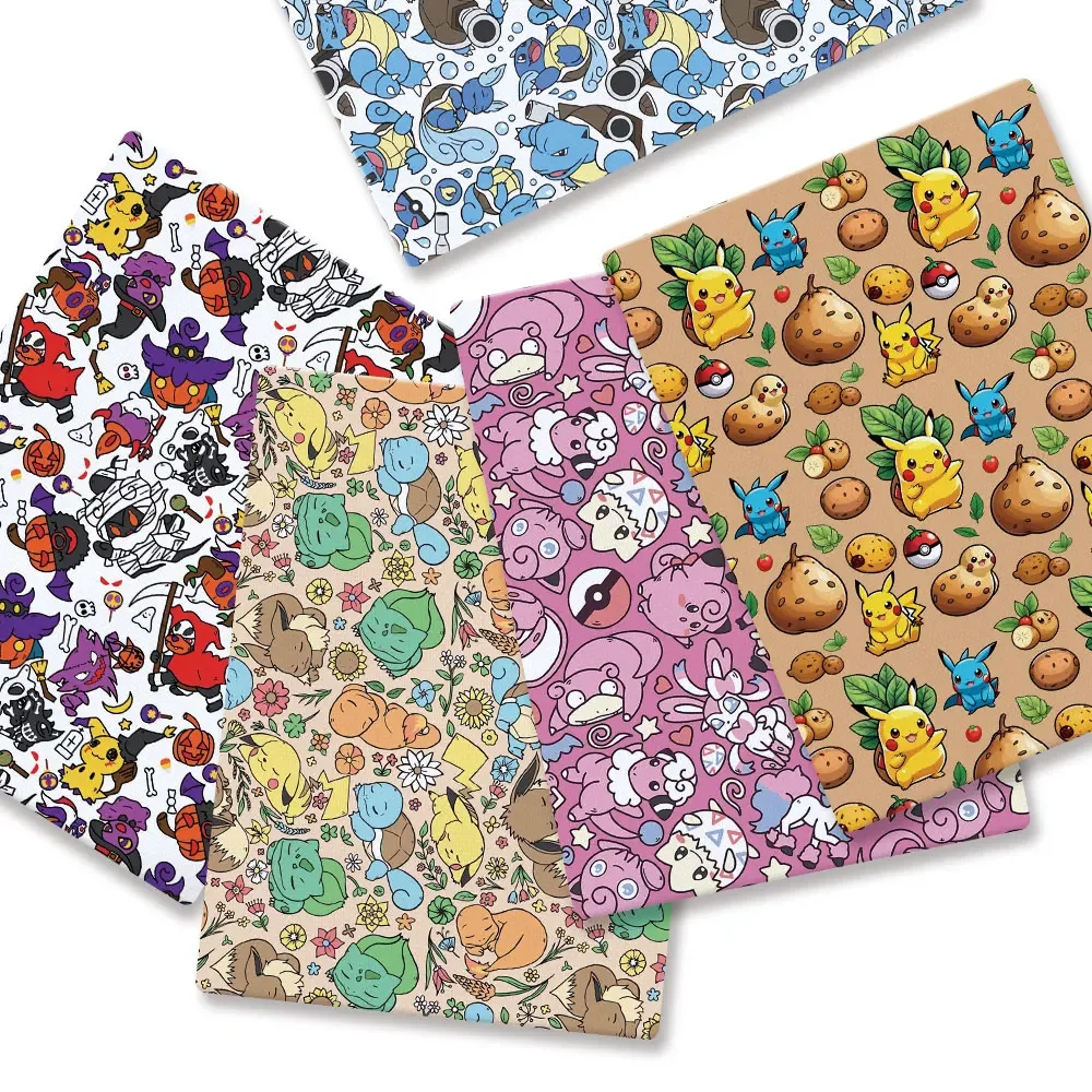 Baby Clothing Items - Pokemon Cartoon Fabric140 * 50cm Cucito
