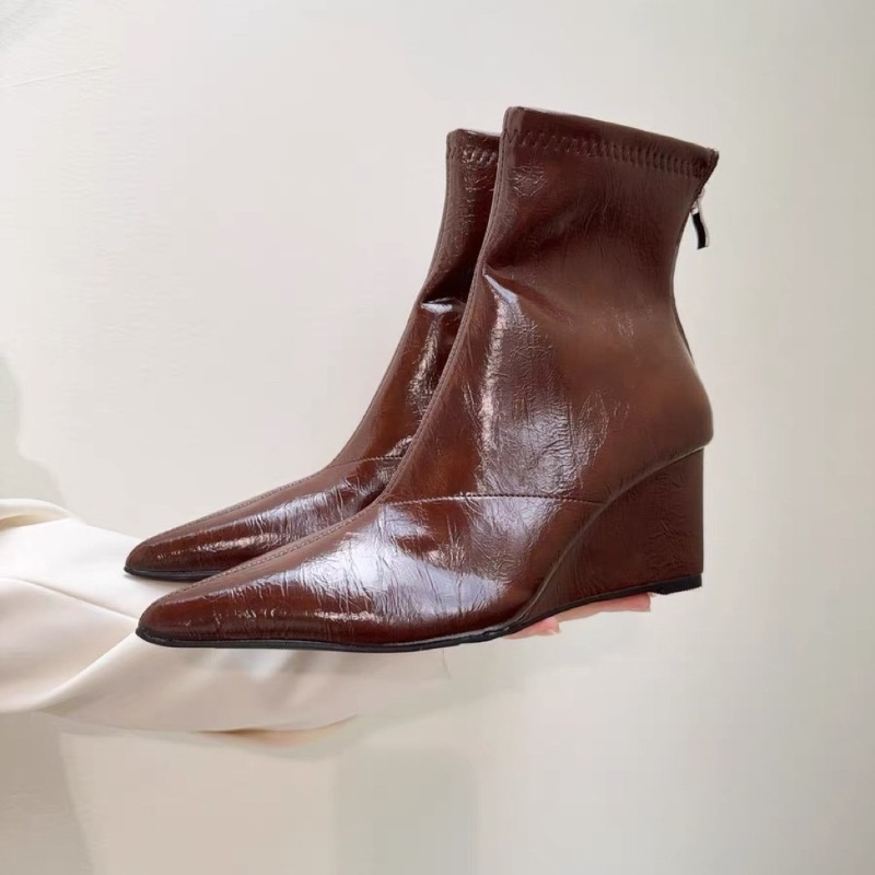 Soft Sole Booties - Stivaletti con zeppa Moda Punta a