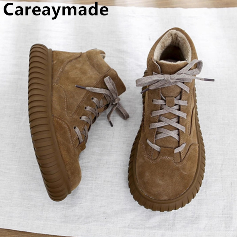 Soft Sole Booties - Careaymade-Stivali da donna in vera pelle