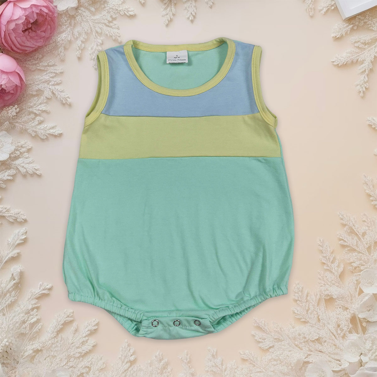 Baby Clothing Yellow - Tutina Senza Maniche per Neonato Blu
