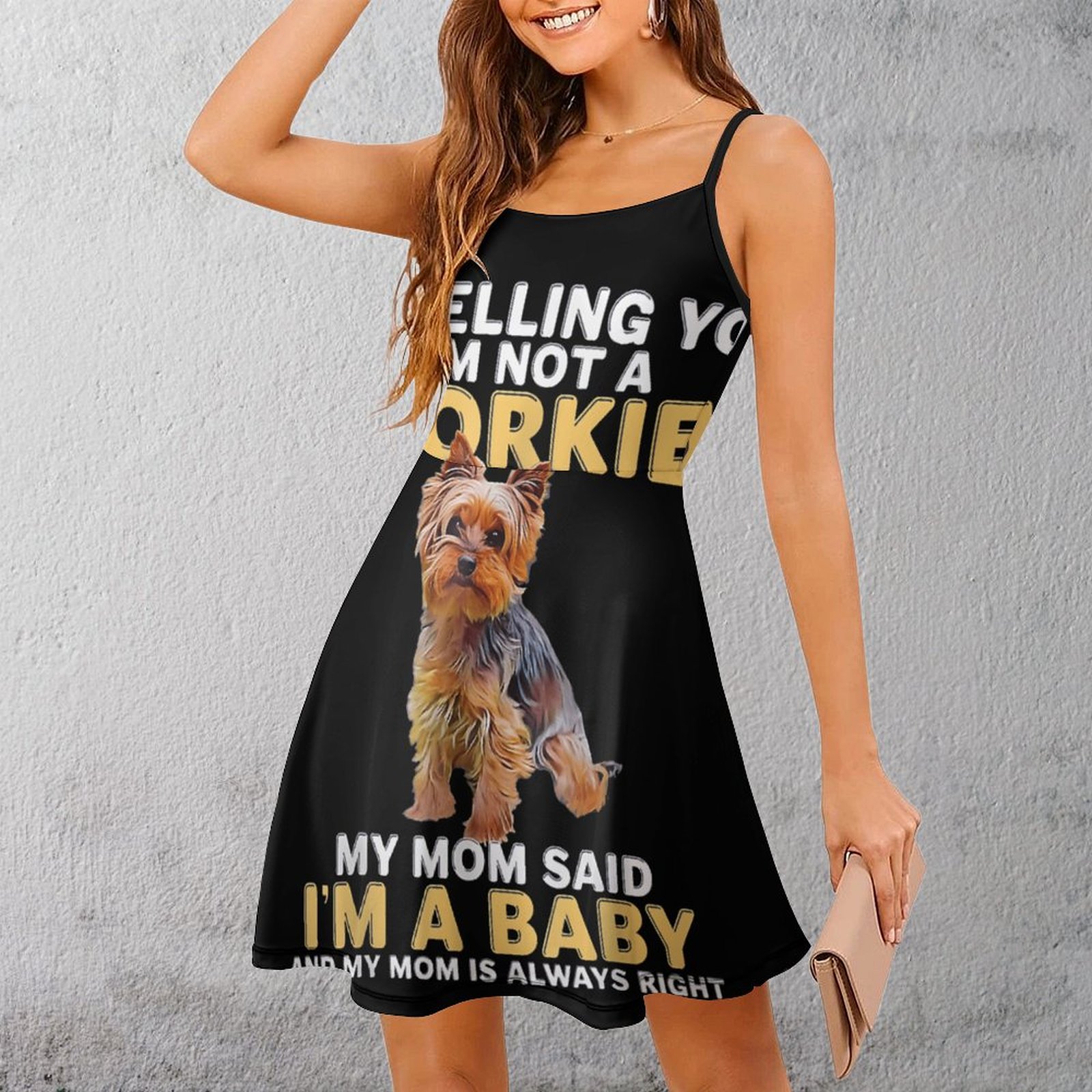 Baby Clothing Quotes - Cute Yorkie Baby Quote Abito da