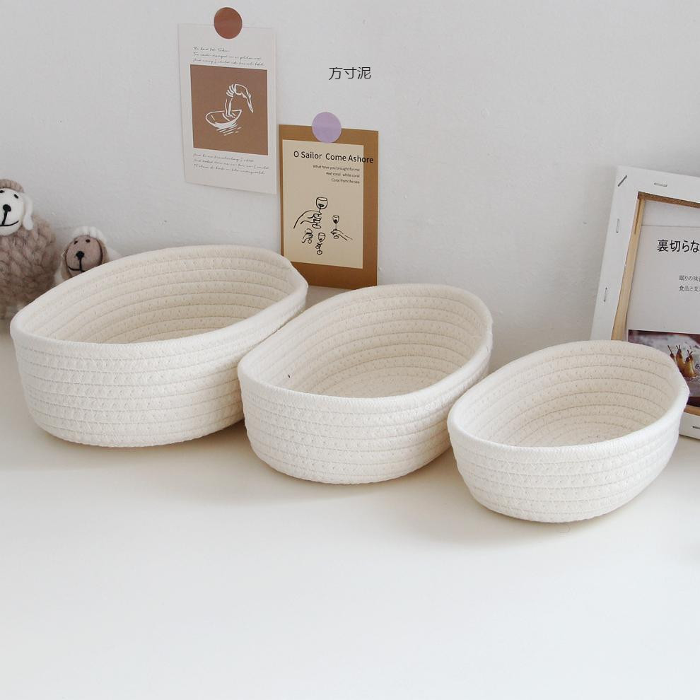 Baby Clothing Basket - Cestini portaoggetti intrecciati in corda di