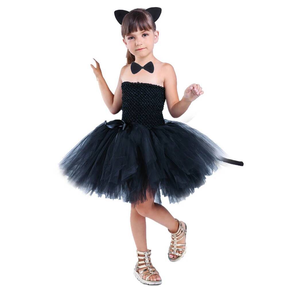 Baby Clothing Usa - Grazioso Vestito Tutu Gatto Nero per