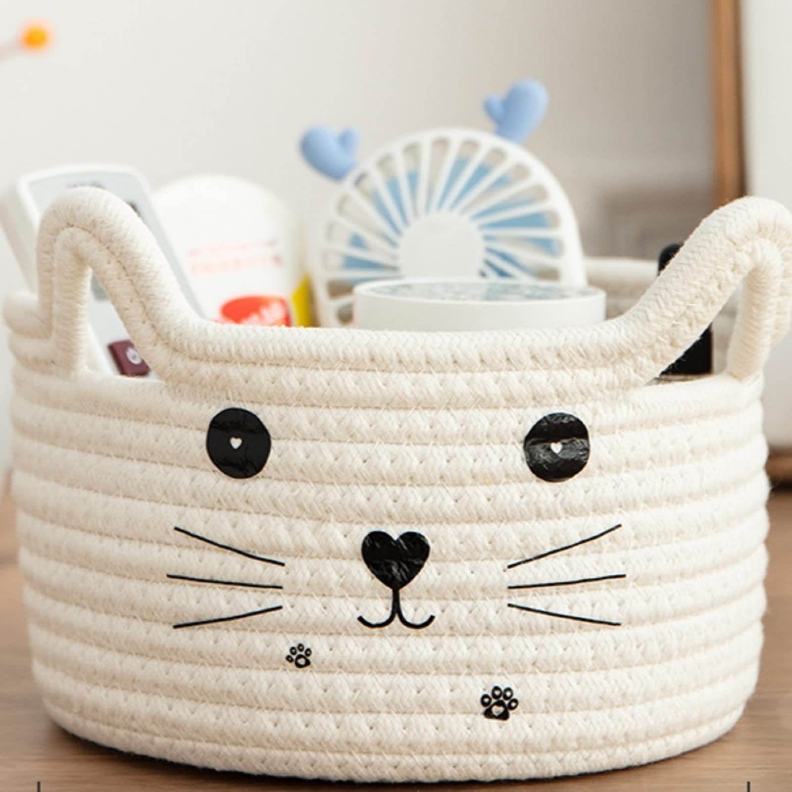 Baby Clothing Basket - Cestino portaoggetti per gatti, cesto intrecciato,