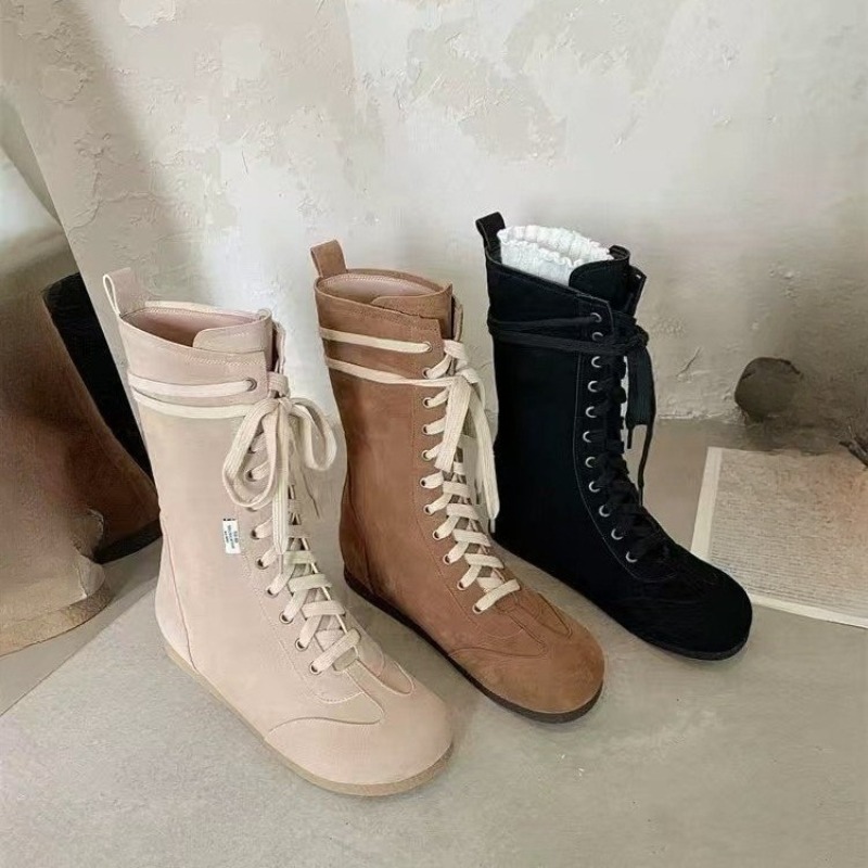 Soft Sole Booties - Stivaletti rialzati alla moda all'interno Autunno