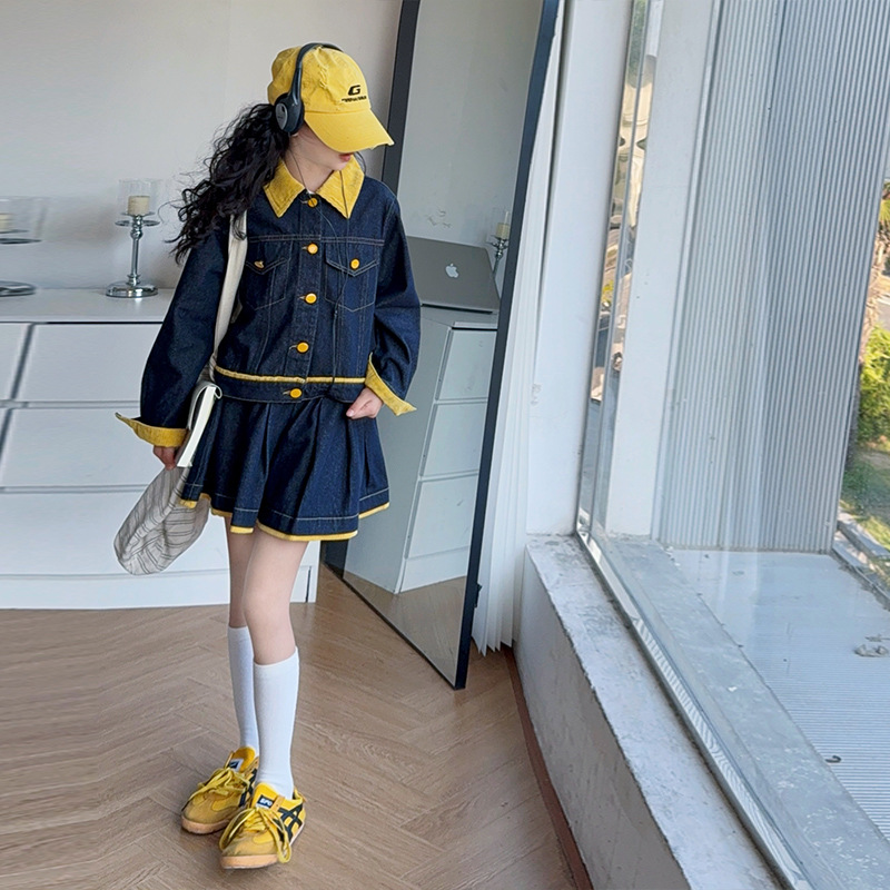 Set di giacca e gonna in denim - Baby Clothing Yellow recensione e prezzo