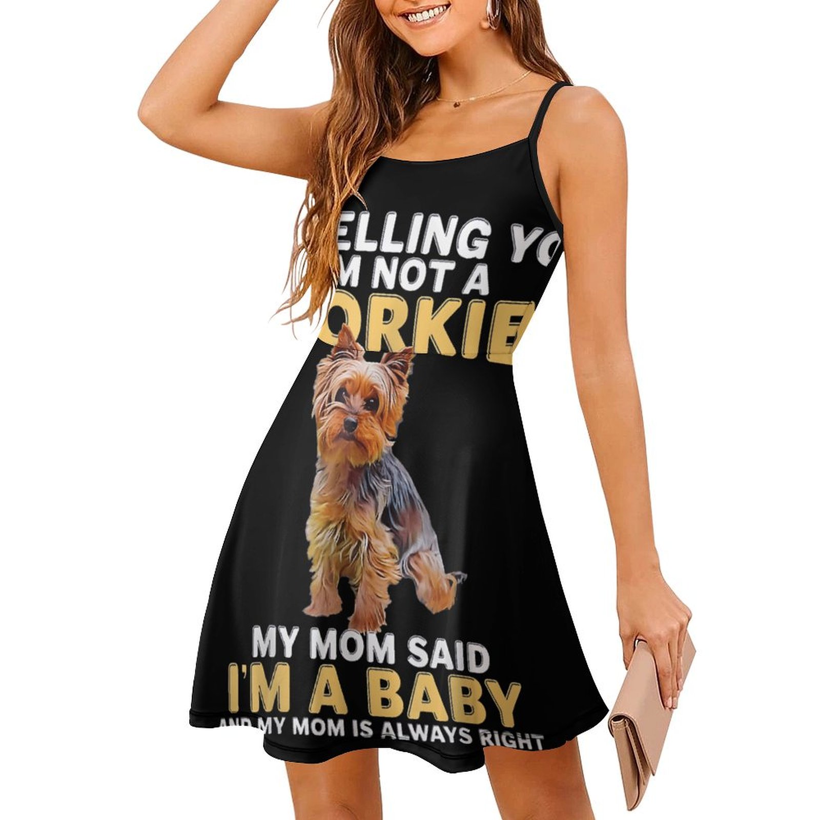 Cute Yorkie Baby Quote Abito d - Baby Clothing Quotes recensione e prezzo