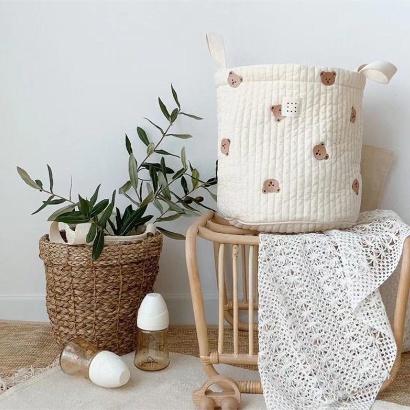 Simpatico orso ricamo borsa pe - Baby Clothing Basket recensione e prezzo