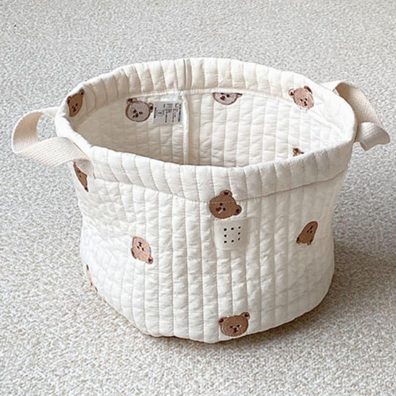 Simpatico orso ricamo borsa pe - Baby Clothing Basket recensione e prezzo